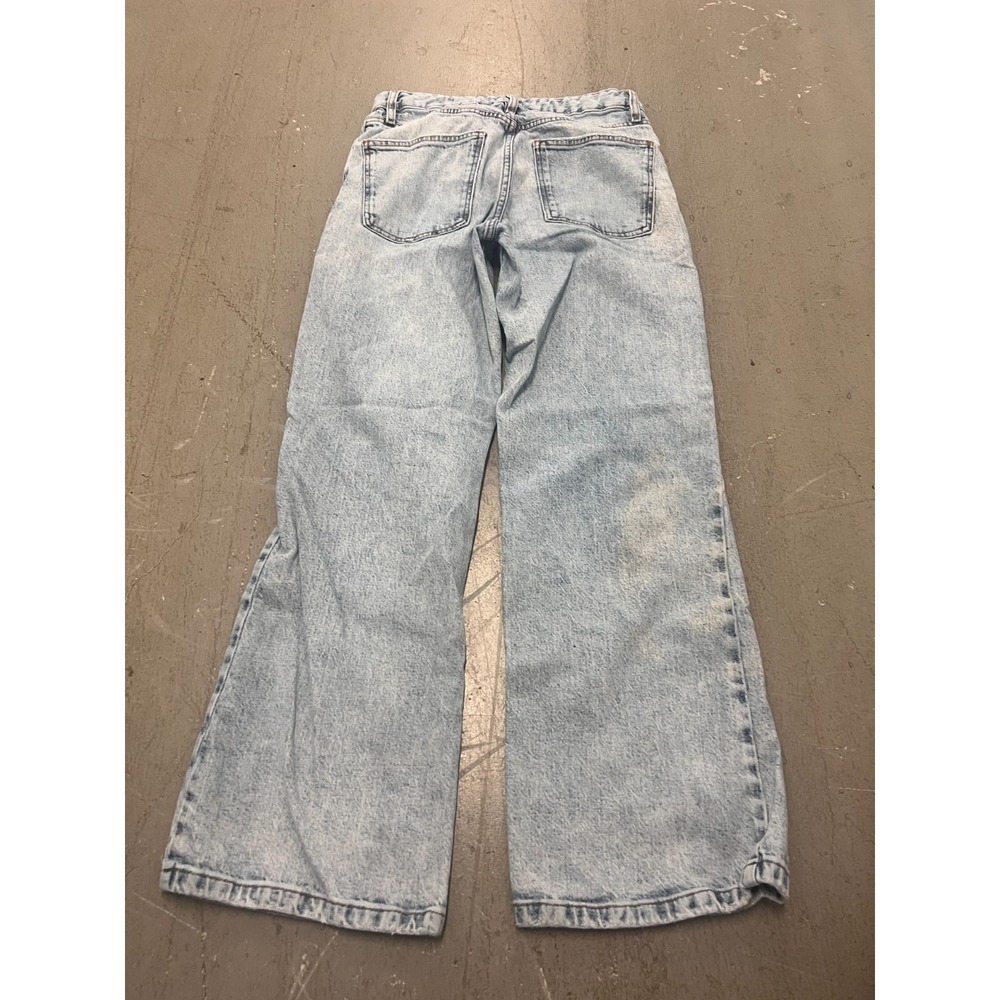 The Drop Jeans Womens 28 Blue Denim Light Wash Baggy Wide Leg Vintage Streetwear - Picture 2 of 13